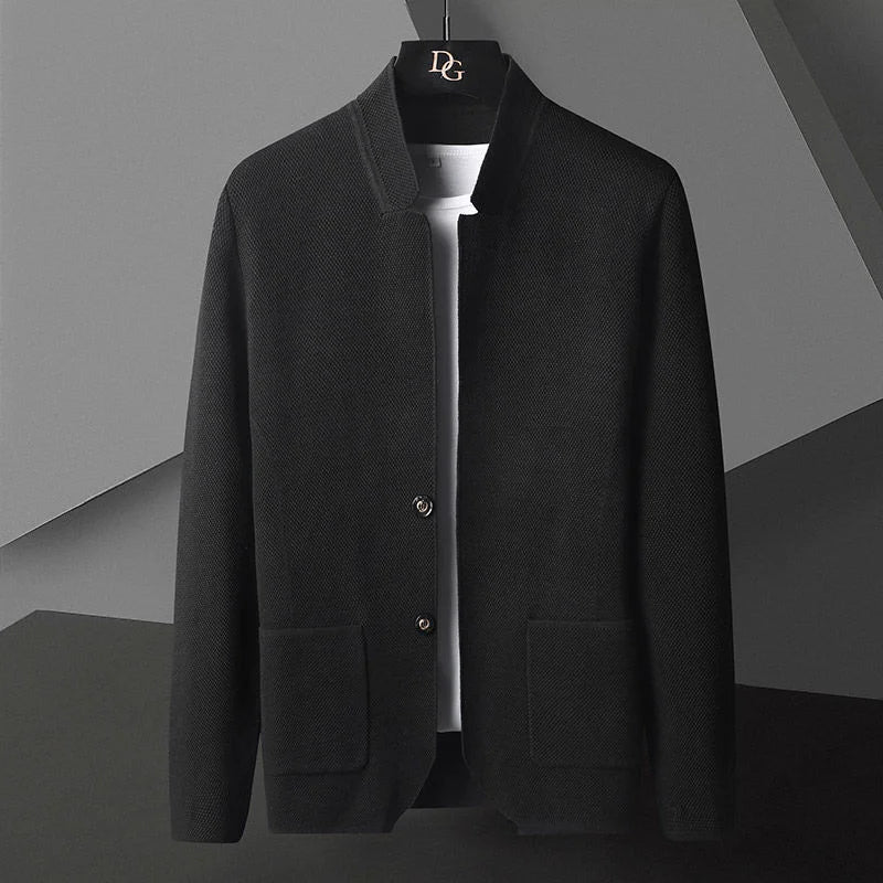 Men's Cashmere Cardigan Slim Fit Deep Pockets