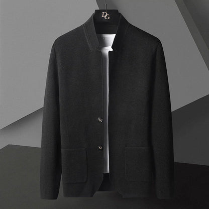 Men's Cashmere Cardigan Slim Fit Deep Pockets