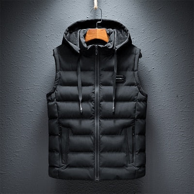 Insulated Water-Resistant Men's Puffer Vest - OutfitLondon
