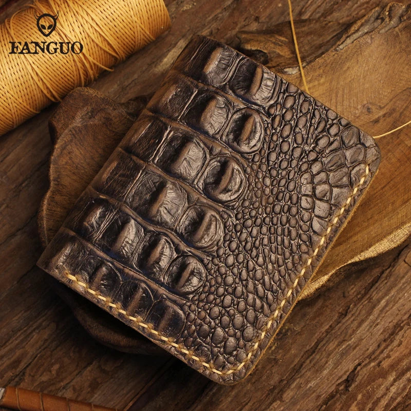 Classic Alligator Pattern Real Leather Wallet