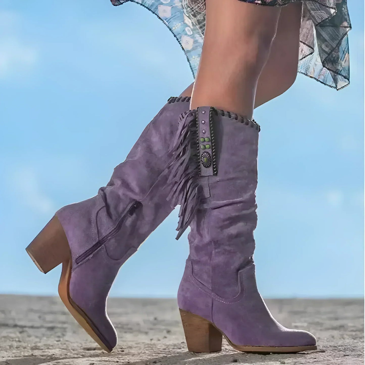 Rustic Cowboy Ankle Boots