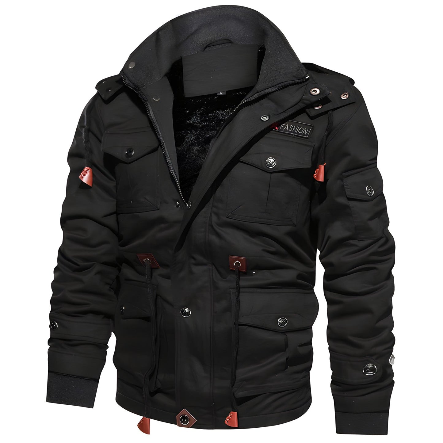 Warm Insulated Faux Fur Parka Coat