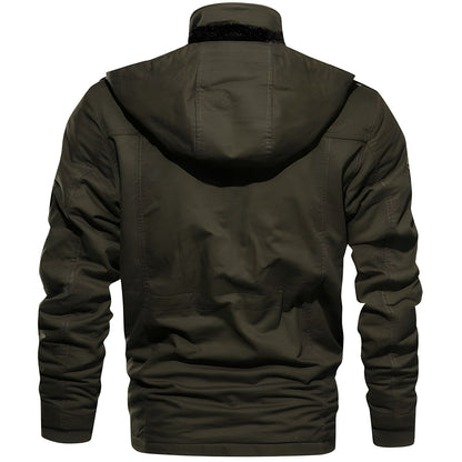 Waterproof Mens Outdoor Coat with Multiple Pockets