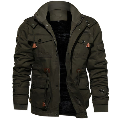 Waterproof Mens Outdoor Coat with Multiple Pockets