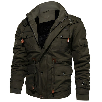 Warm Insulated Faux Fur Parka Coat