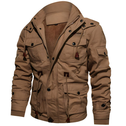Waterproof Mens Outdoor Coat with Multiple Pockets