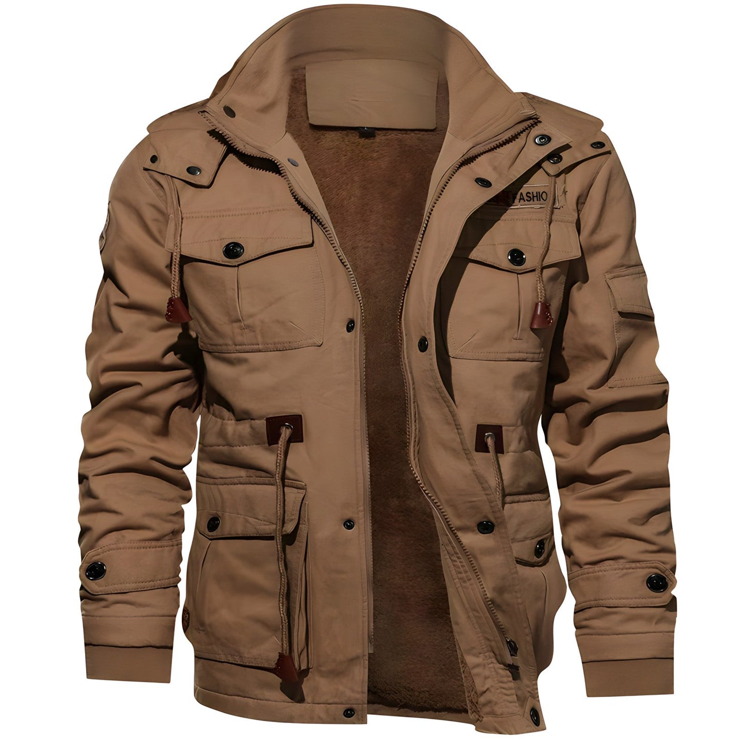 Warm Insulated Faux Fur Parka Coat