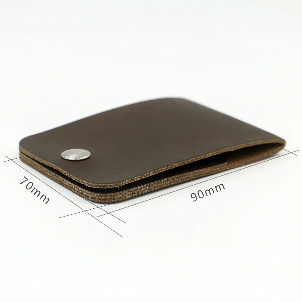 Authentic Tan Leather Card Holder