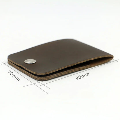 Authentic Tan Leather Card Holder