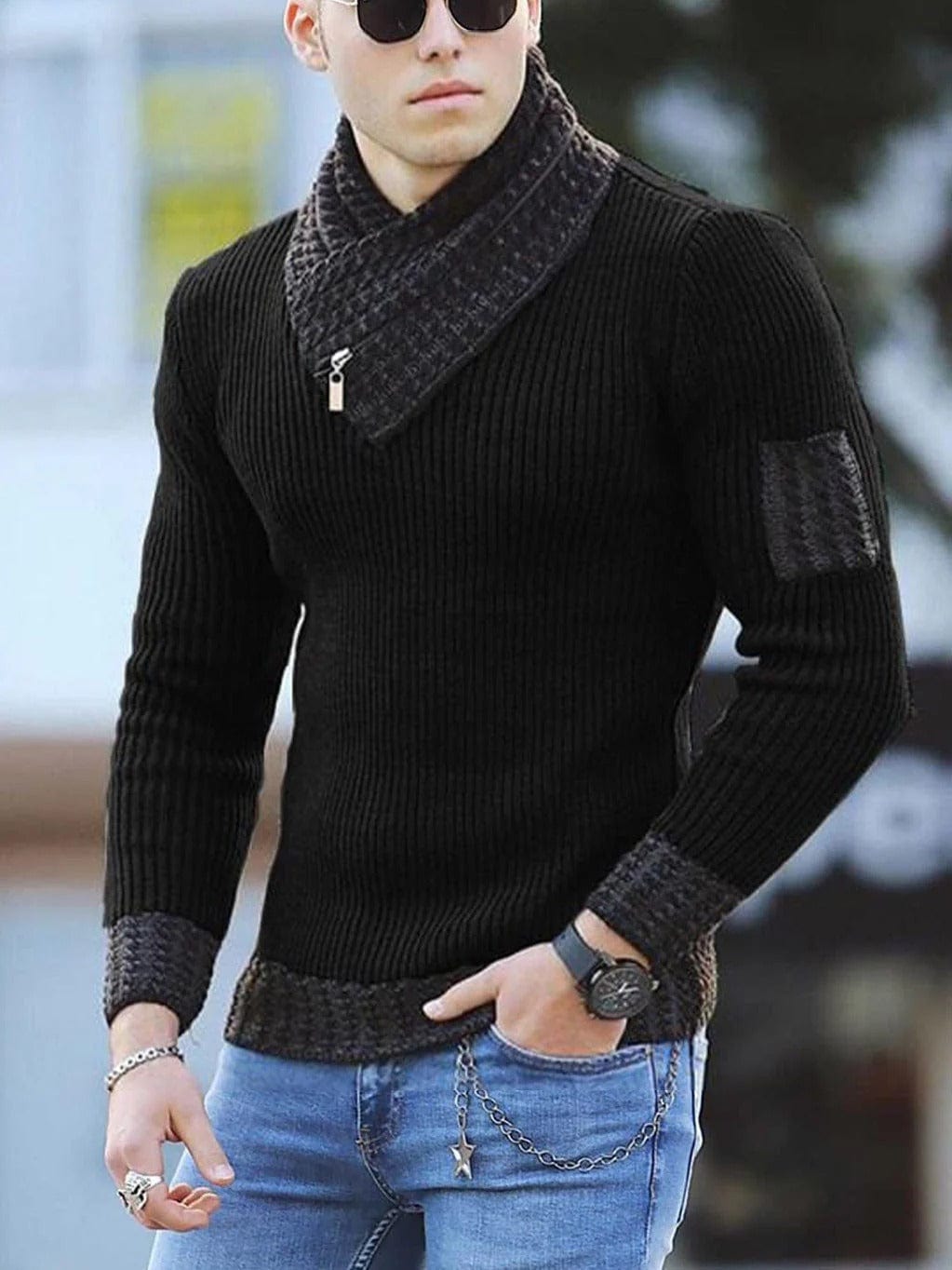 Cozy Mens Fleece Zip Sweatshirt