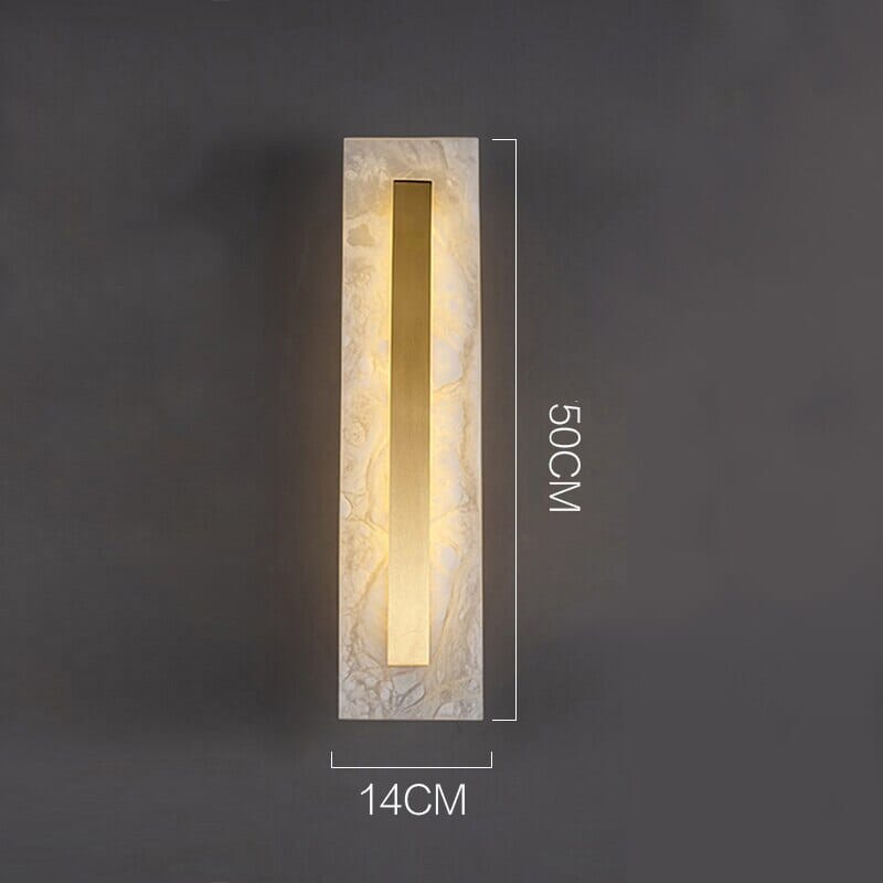 Elegant Marble Wall Light Warm White Glow
