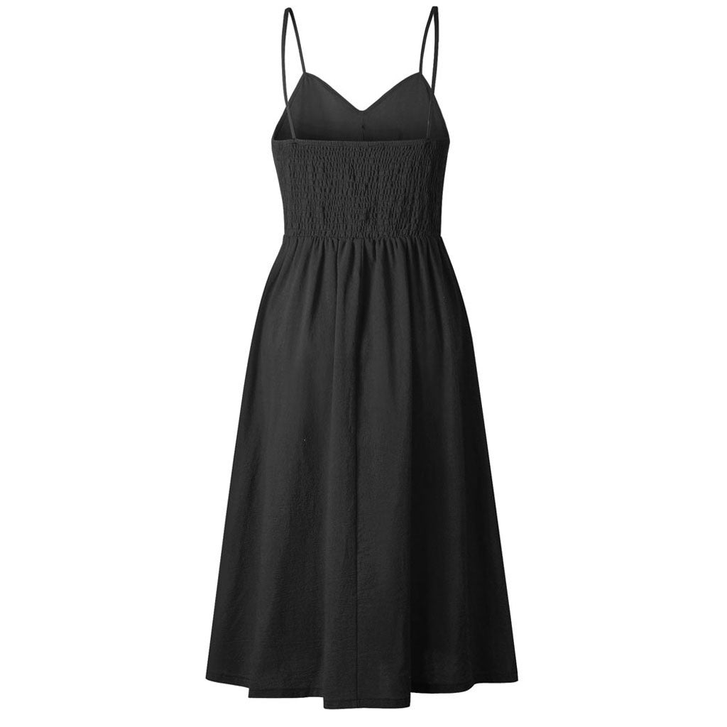 Elegant Women's Flower Print Sundress