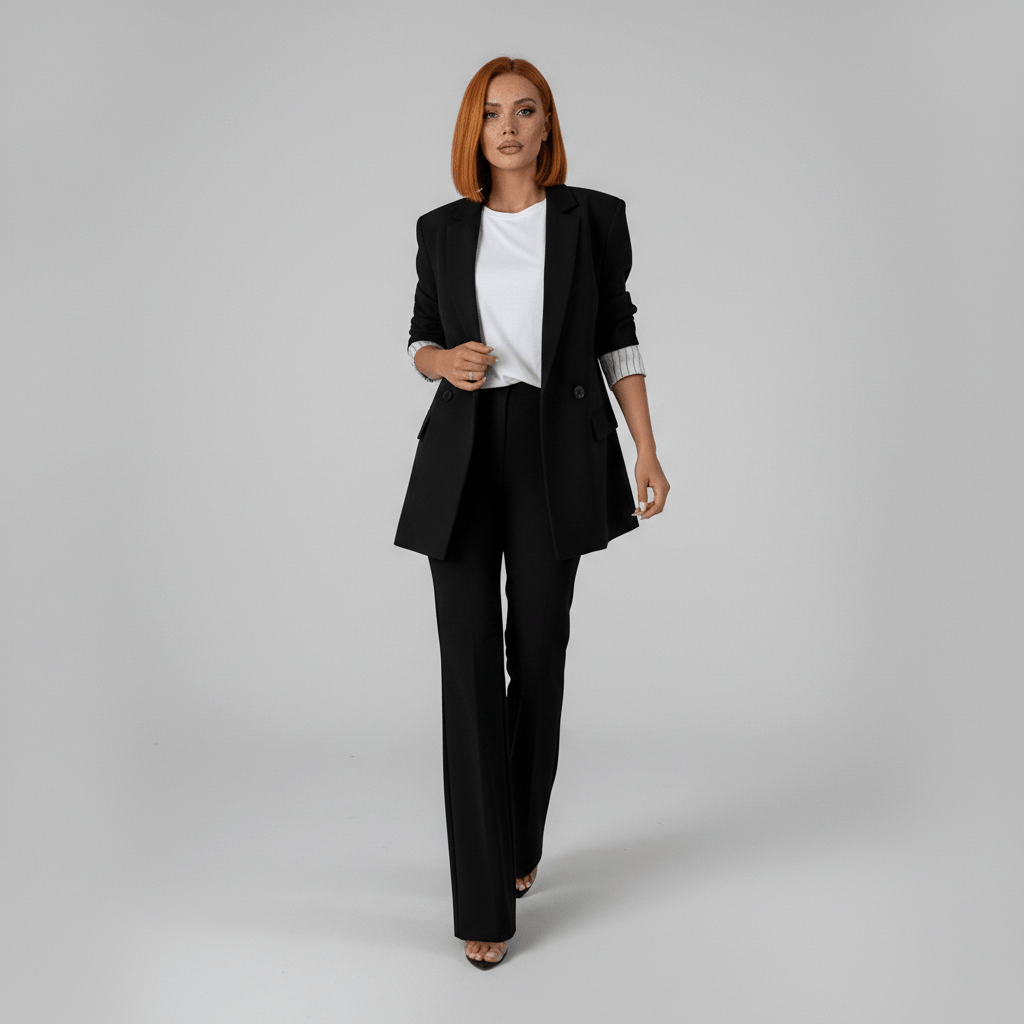 Classic Two Piece Suit Blazer and Trousers
