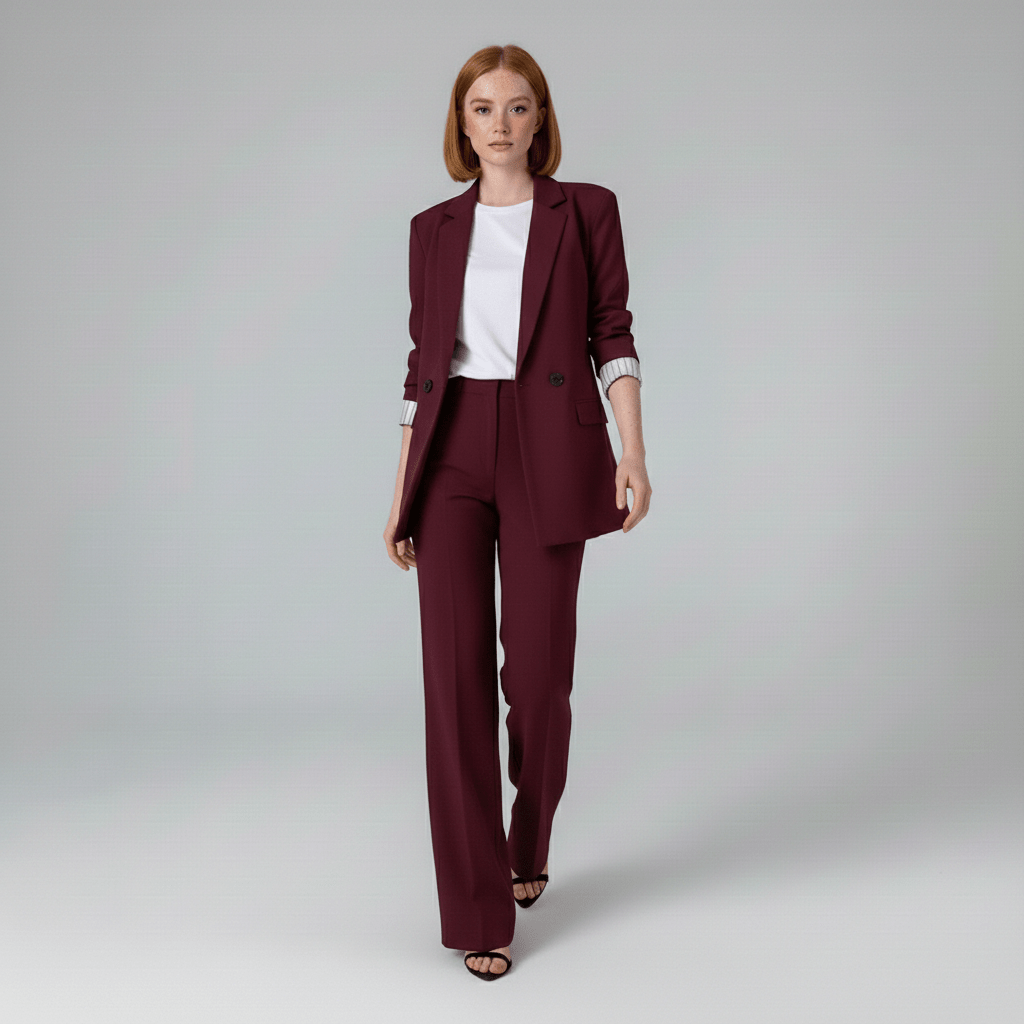 Classic Two Piece Suit Blazer and Trousers
