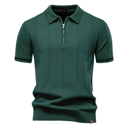 Slim Fit Polo Shirt - Breathable Quick Zip Design