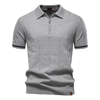 Slim Fit Polo Shirt - Breathable Quick Zip Design