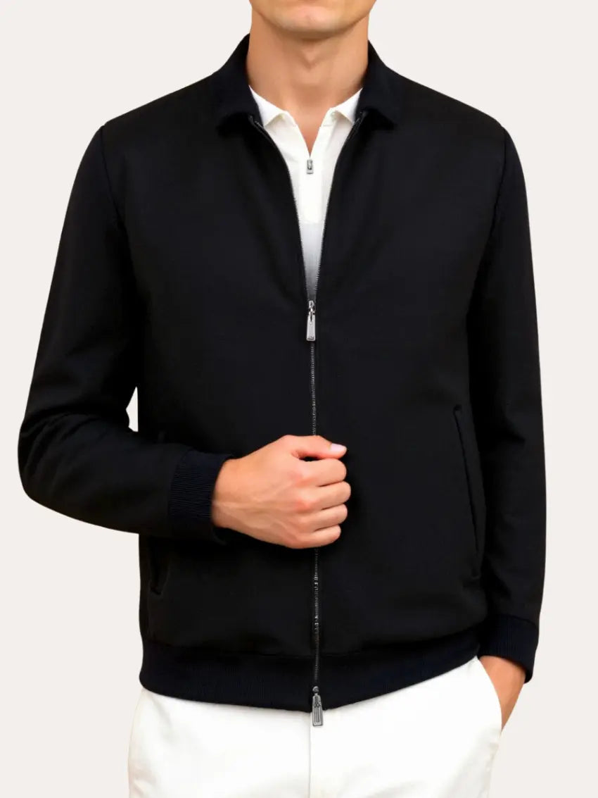 Classic Luxury Mens Zipper Jacket - OutfitLondon