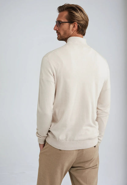 Light Beige Mens Pullover Sweater
