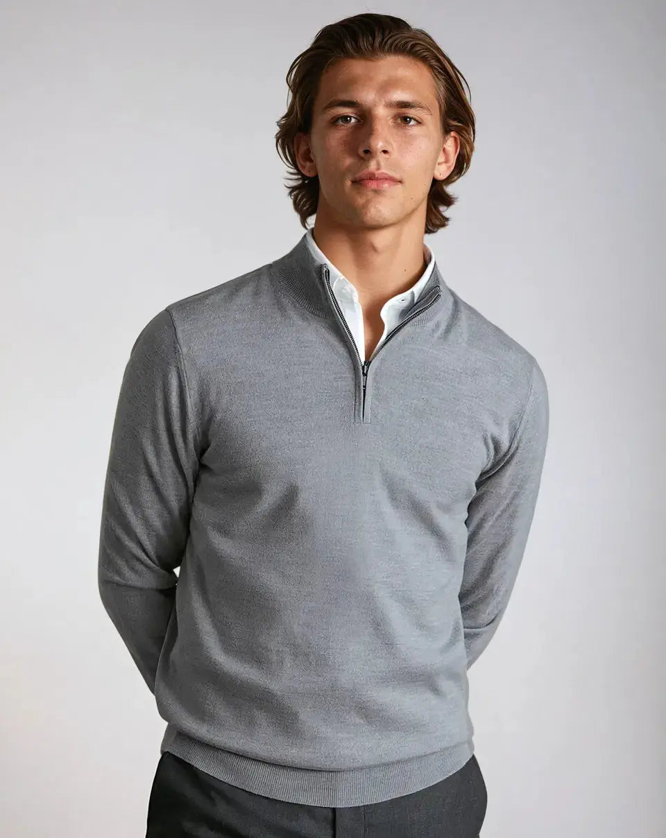 Classic Luxury Half-Zip Sweater