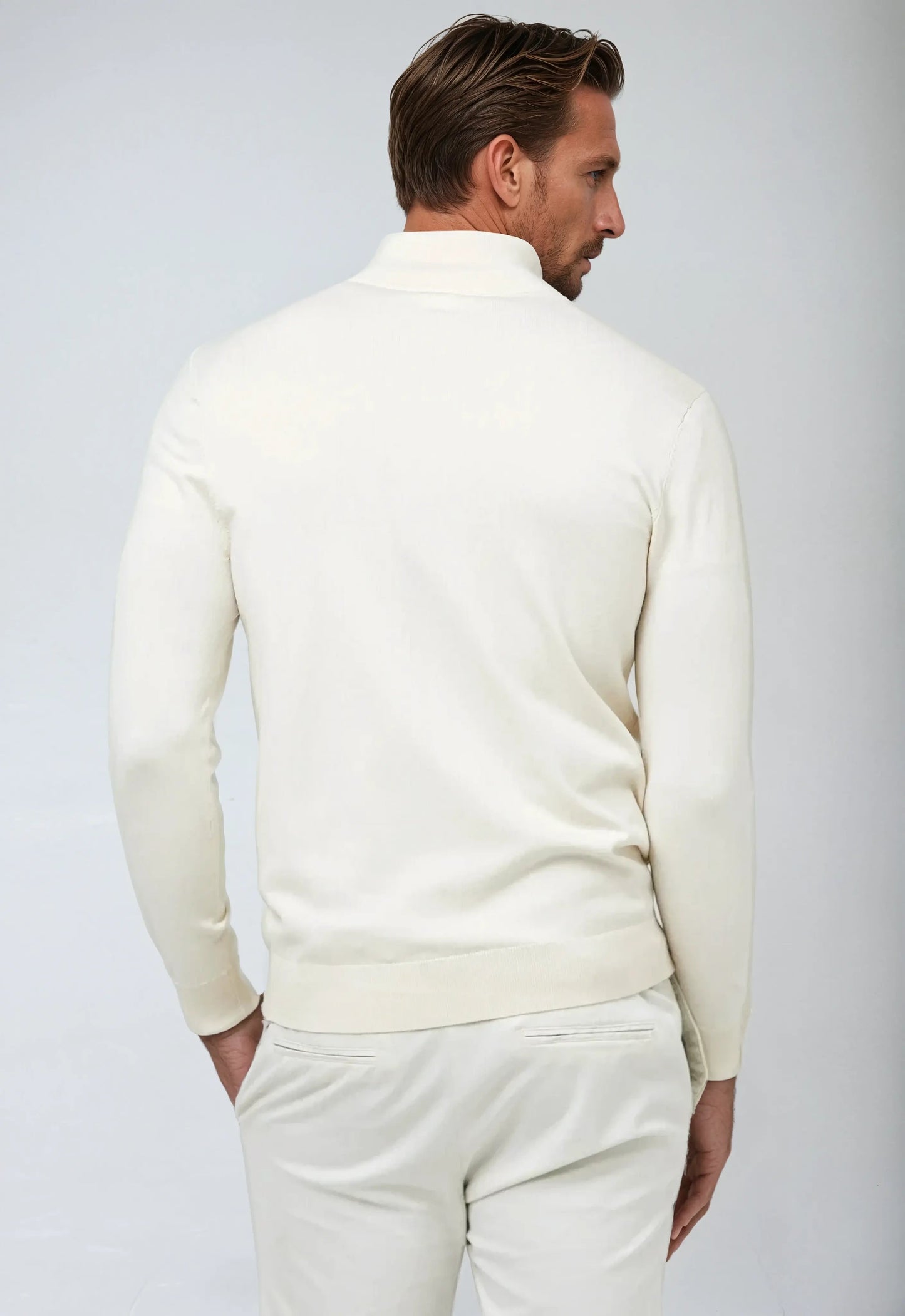 Timeless Crew Neck White Sweatshirt