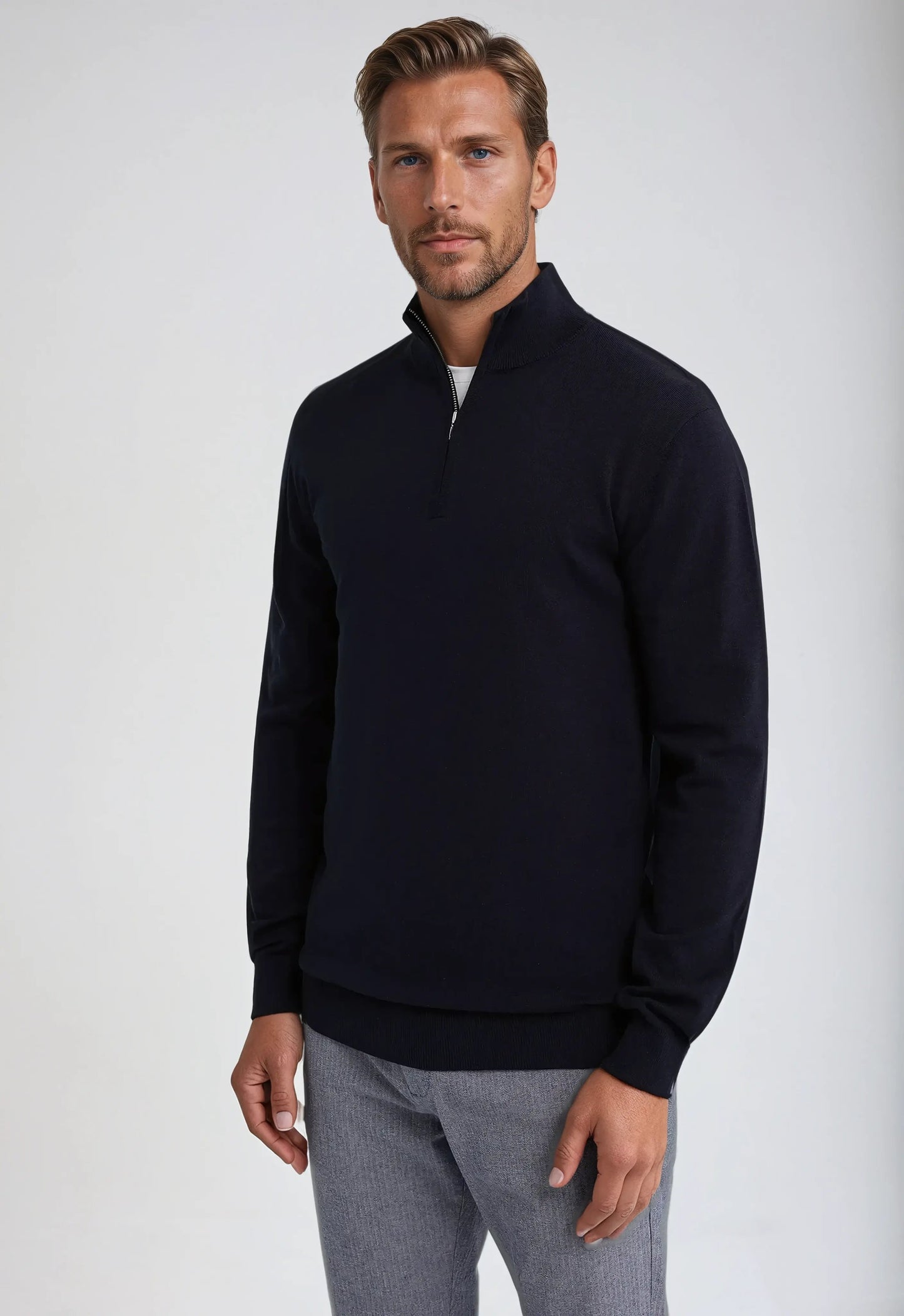 Classic Luxury Half-Zip Sweater
