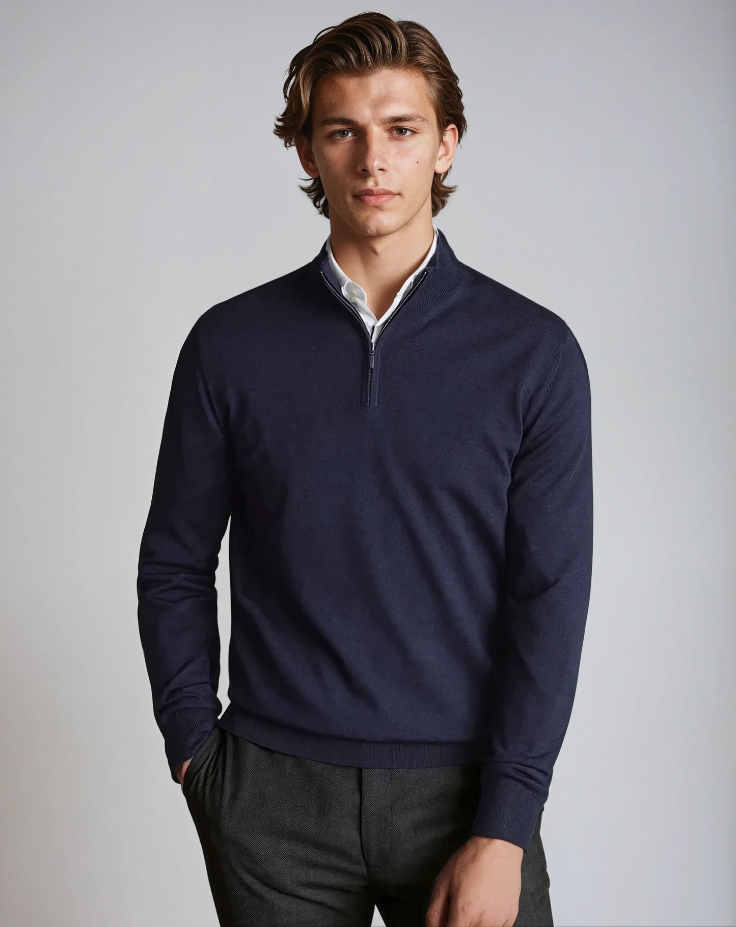 Classic Luxury Half-Zip Sweater