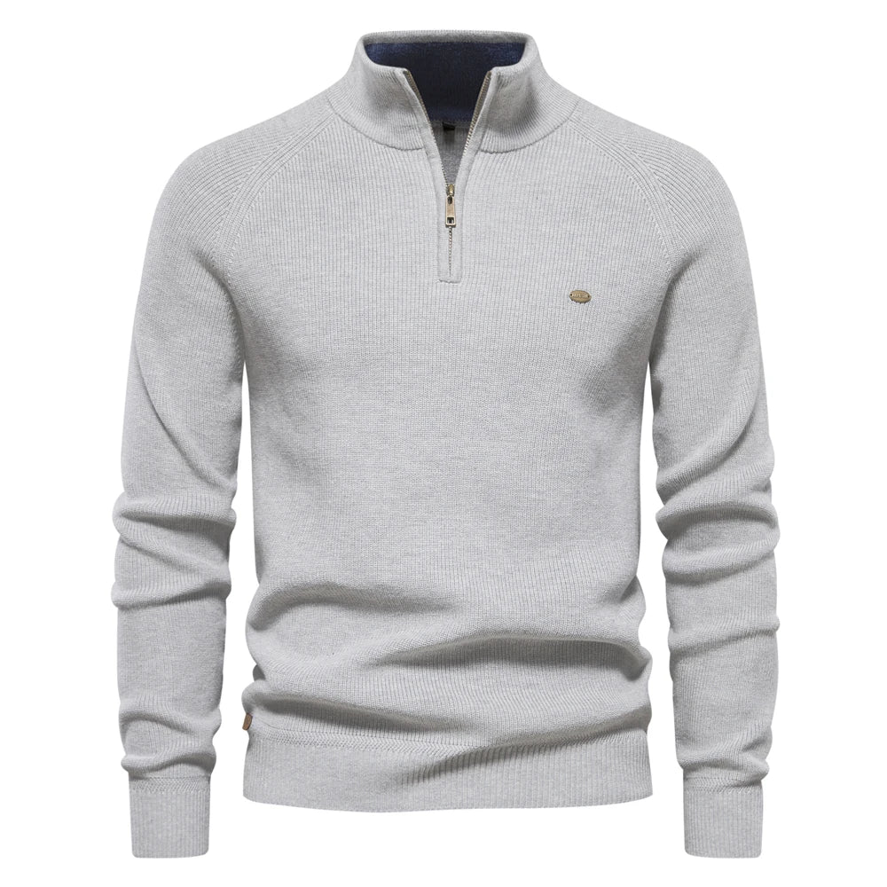 Soft Blend Half Zip Pullover Sweater