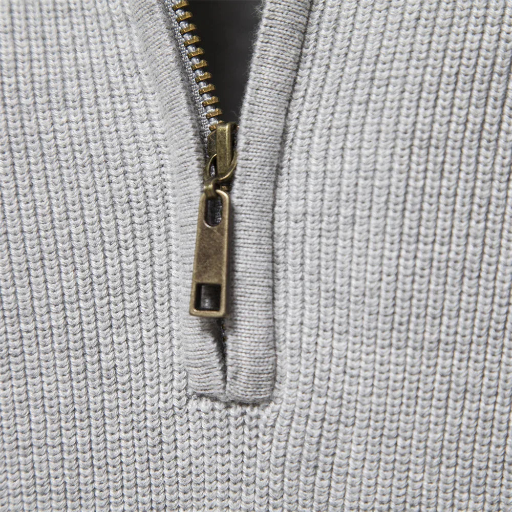 Soft Blend Half Zip Pullover Sweater