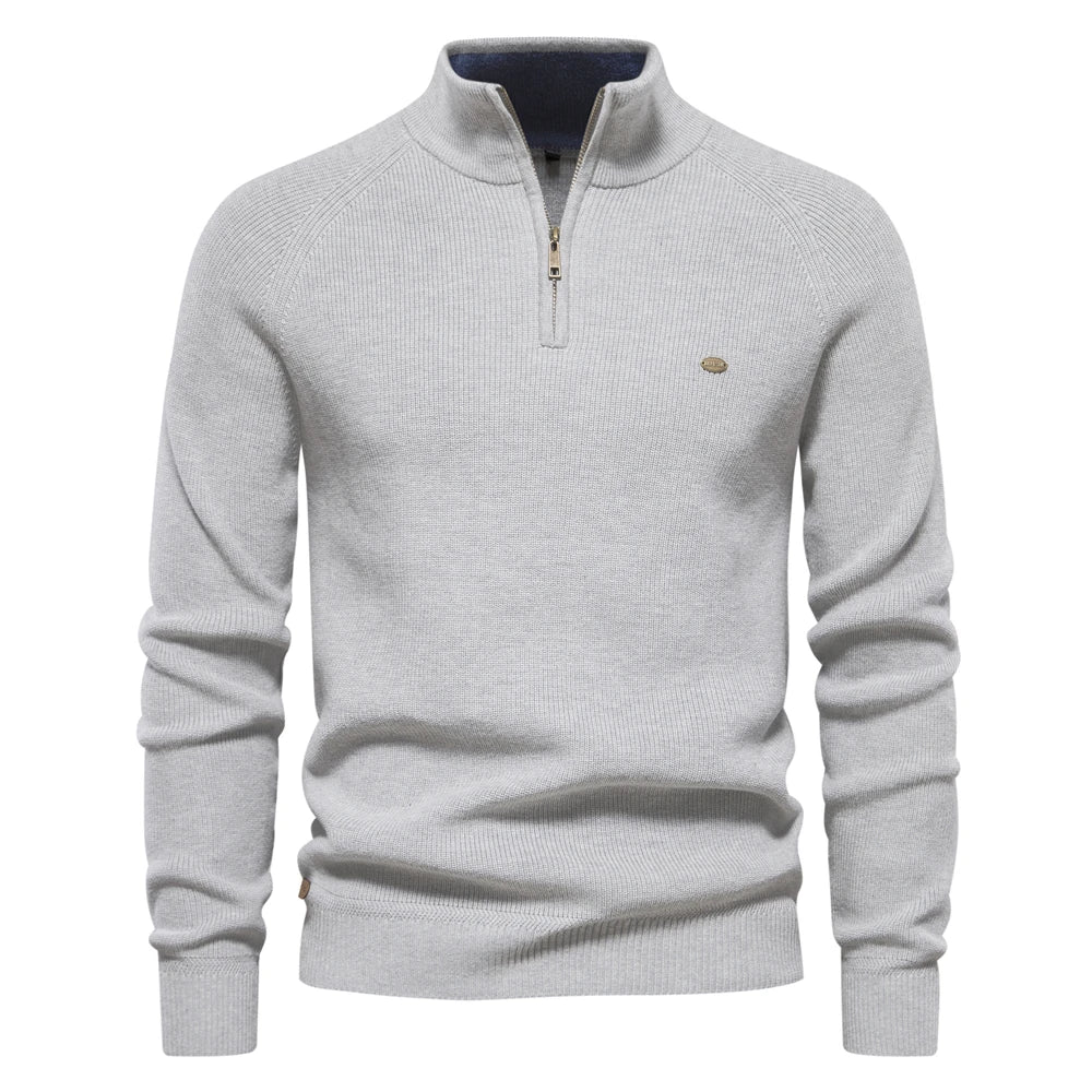 Soft Blend Half Zip Pullover Sweater