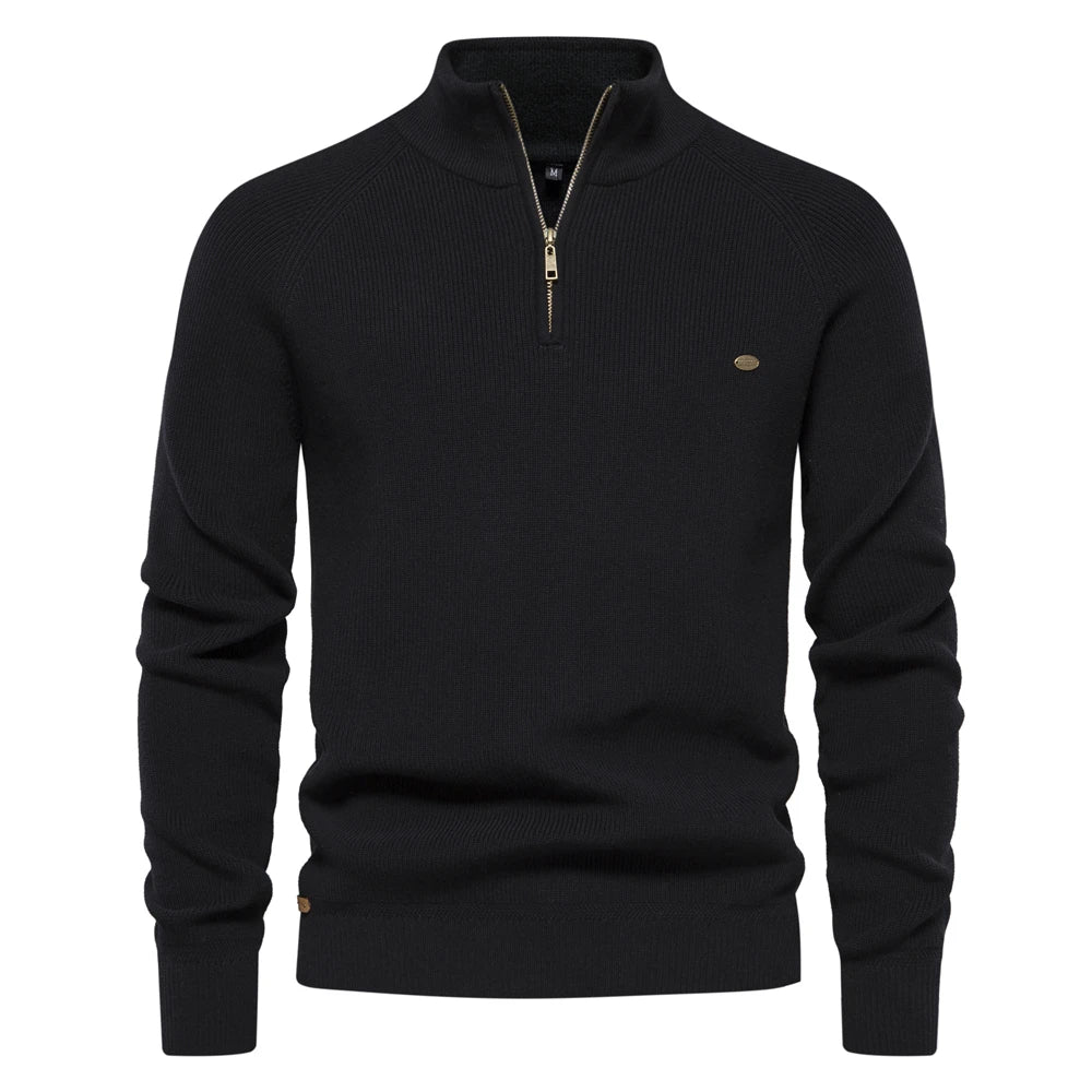 Soft Blend Half Zip Pullover Sweater