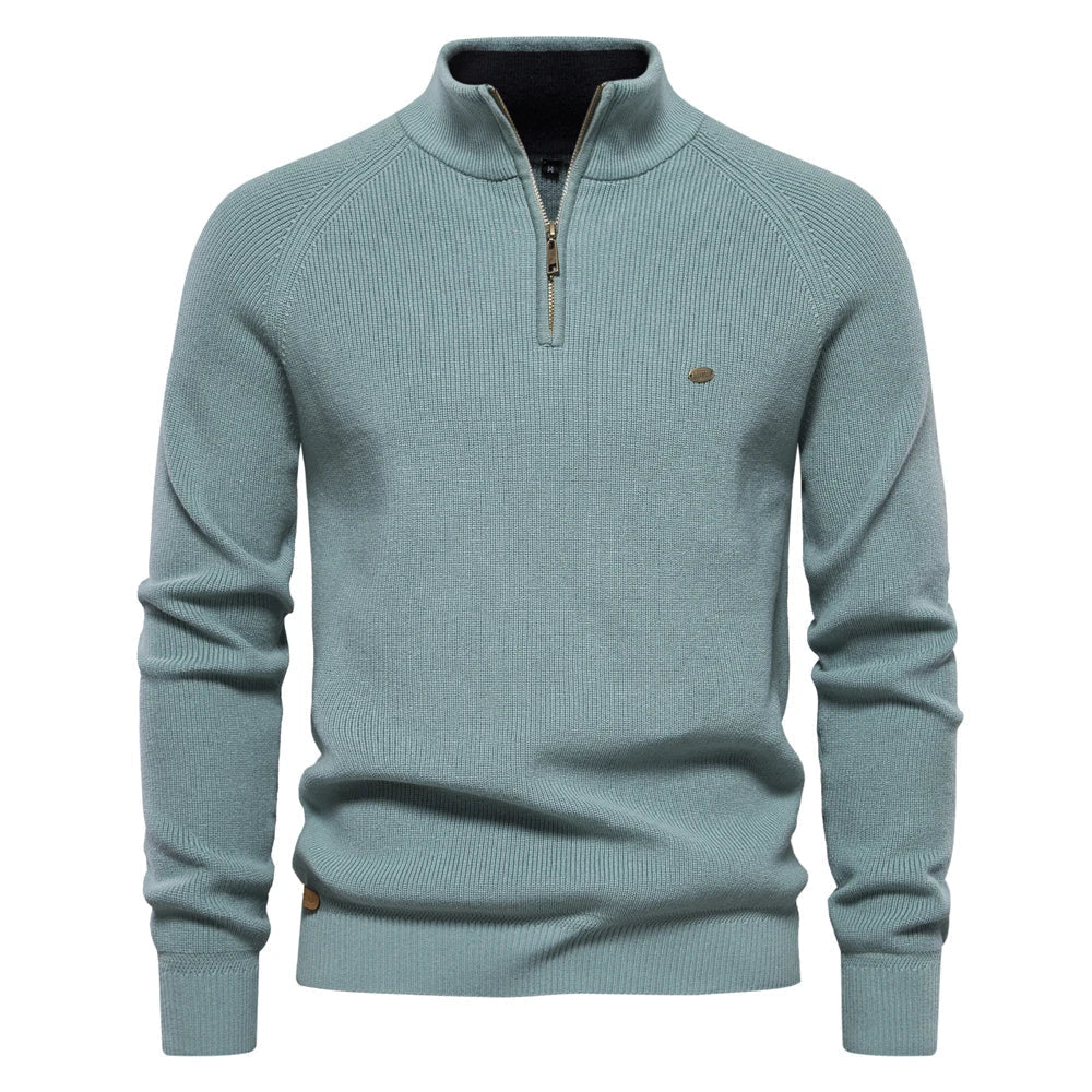 Soft Blend Half Zip Pullover Sweater