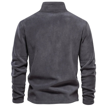 Warm Half Zip Long Sleeve Pullover Sweatshirt