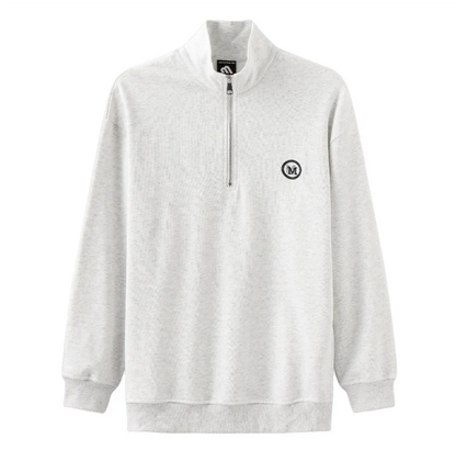 Comfortable Half Zip Top - Soft Fleece Layering Jacket