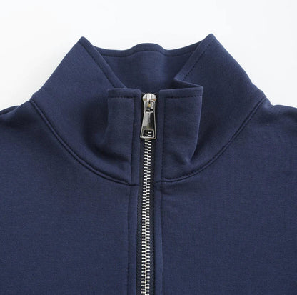 Comfortable Half Zip Top - Soft Fleece Layering Jacket