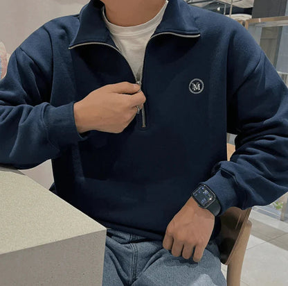 Comfortable Half Zip Top - Soft Fleece Layering Jacket