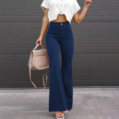 Women's High Waist Wide Leg Pants with Comfort Fit