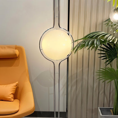 Elegant Slim Floor Lamp with White Shade