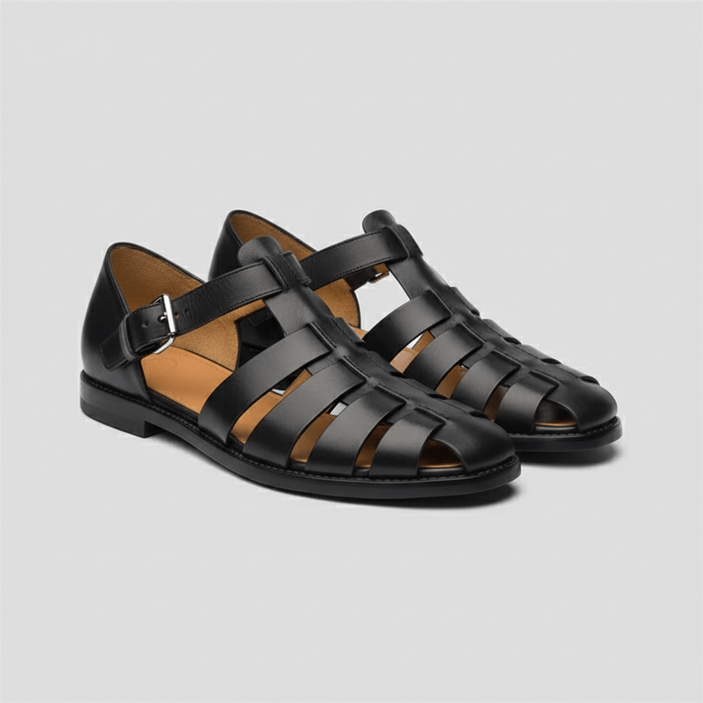 Comfortable Closed Toe Strap Sandals for Men