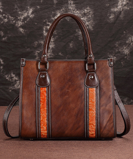 OutfitLondon Leather Messenger Bag Large Capacity Secure Zipper - OutfitLondon
