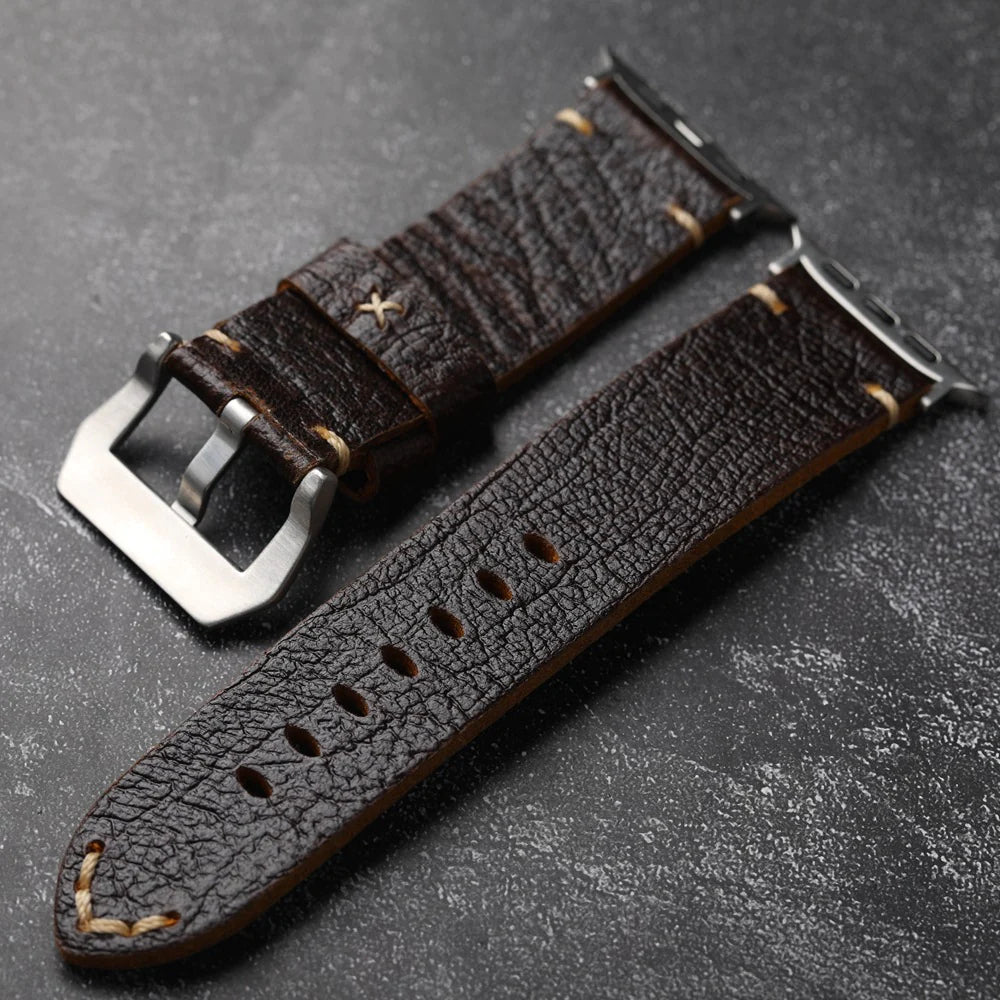 Authentic Premium Leather Band For Apple Watch - OutfitLondon