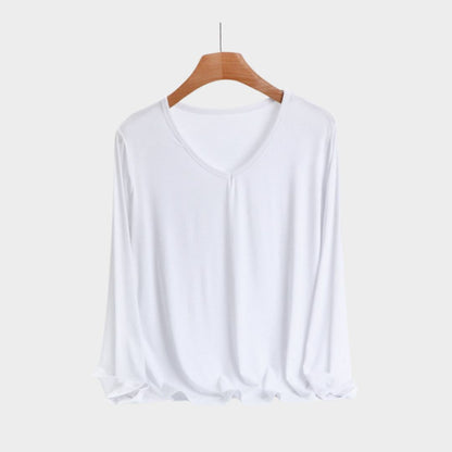 Ladies' Classic V Neck Tee Shirt - OutfitLondon
