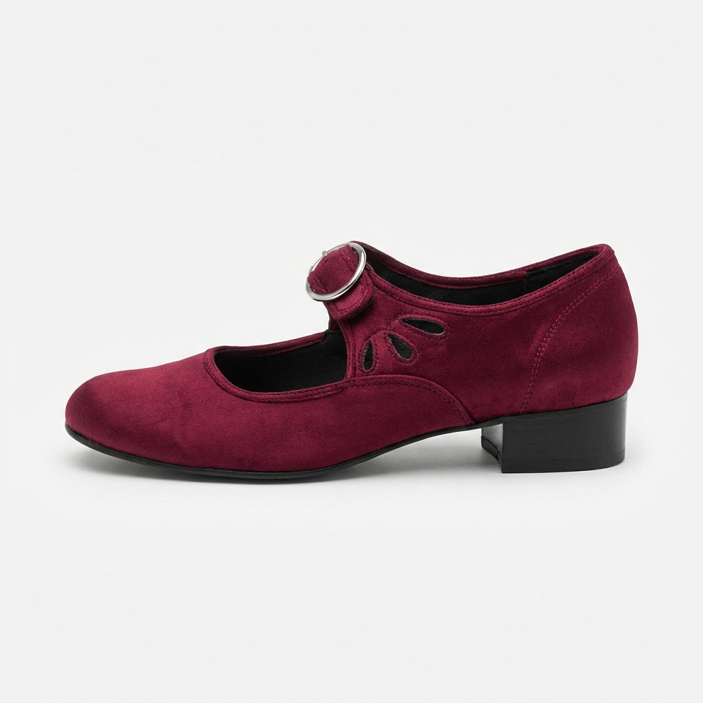 Stylish Buckle Strap Sandals – Comfortable Heeled Shoes