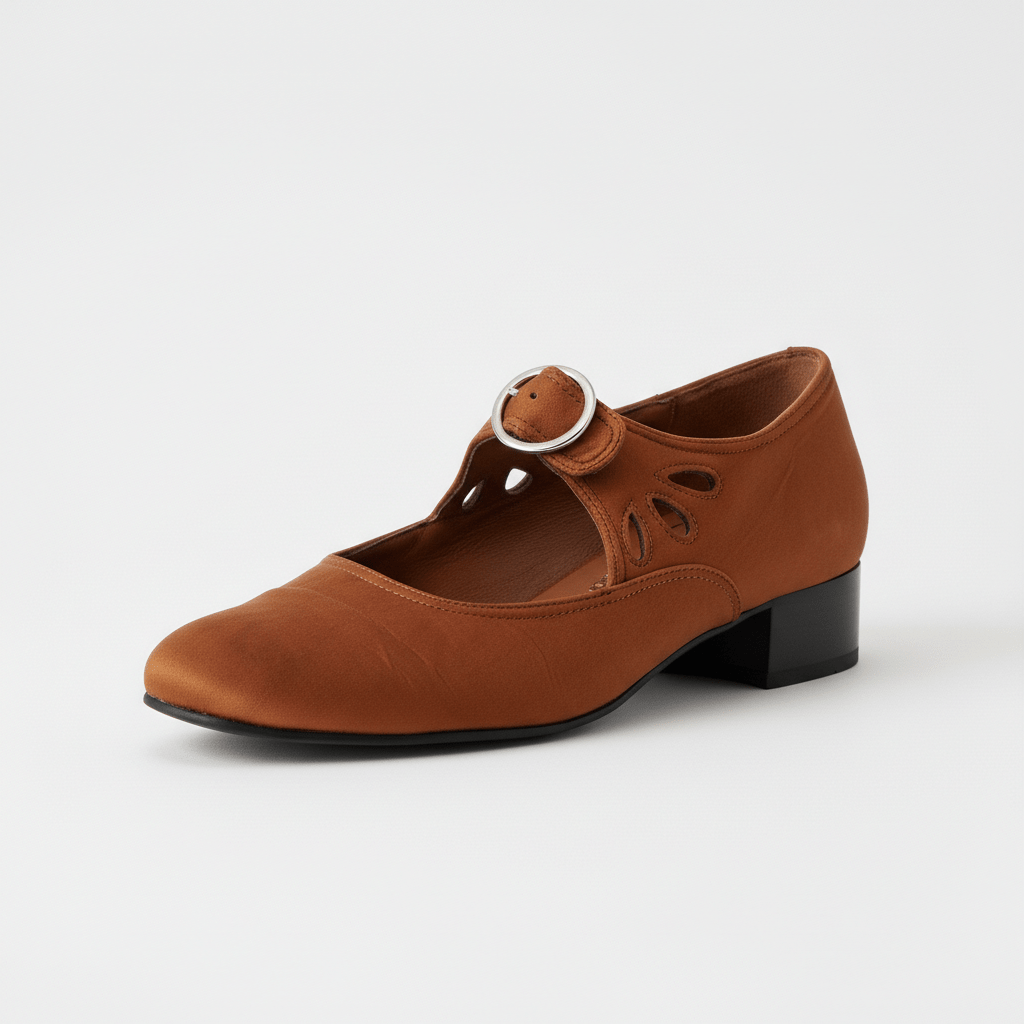 Stylish Buckle Strap Sandals – Comfortable Heeled Shoes