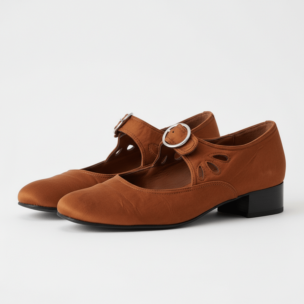 Stylish Buckle Strap Sandals – Comfortable Heeled Shoes
