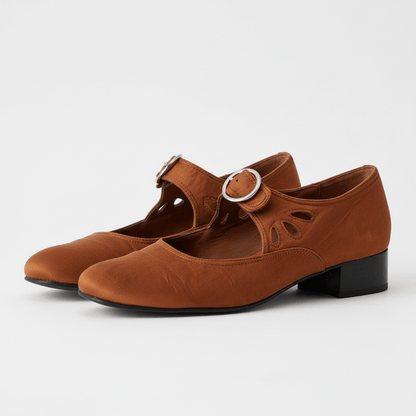 Stylish Buckle Strap Sandals – Comfortable Heeled Shoes