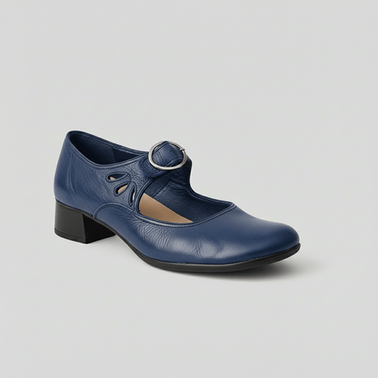 Stylish Buckle Strap Sandals – Comfortable Heeled Shoes - OutfitLondon
