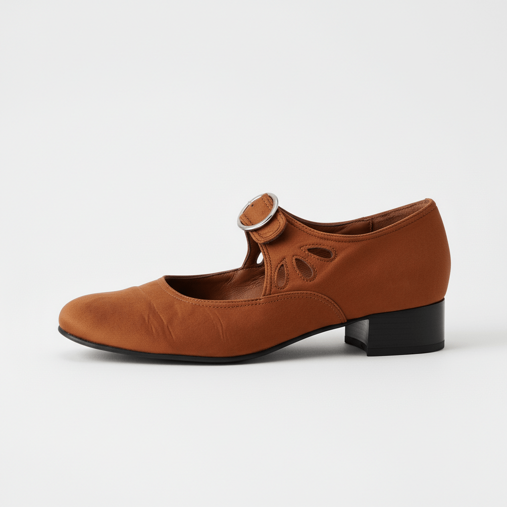 Stylish Buckle Strap Sandals – Comfortable Heeled Shoes