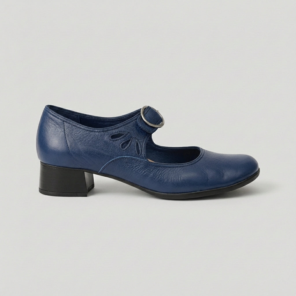 Stylish Buckle Strap Sandals – Comfortable Heeled Shoes