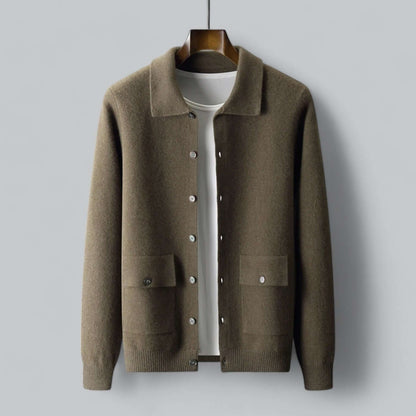 Men's Autumn Soft Button Cardigan Sweater - OutfitLondon