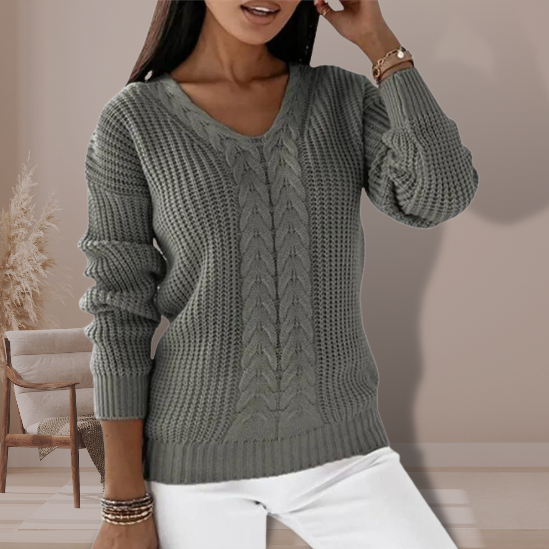 Ladies' Classic Crew Neck Pullover Jumper - OutfitLondon